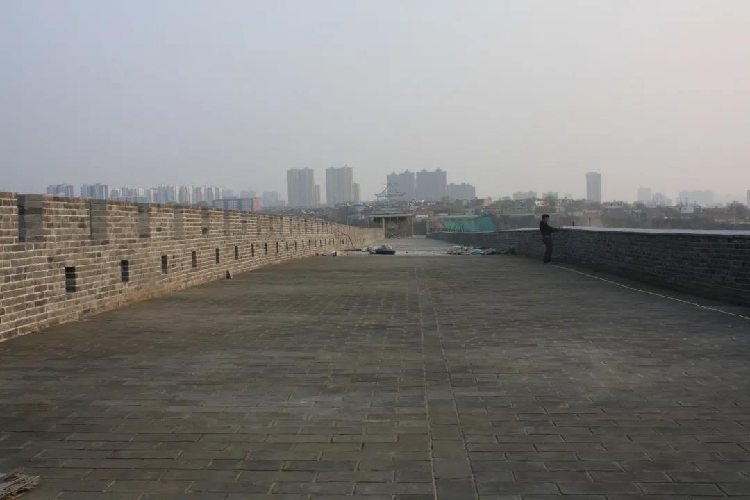 榆林衛城東城墻搶險加固工程接近尾聲